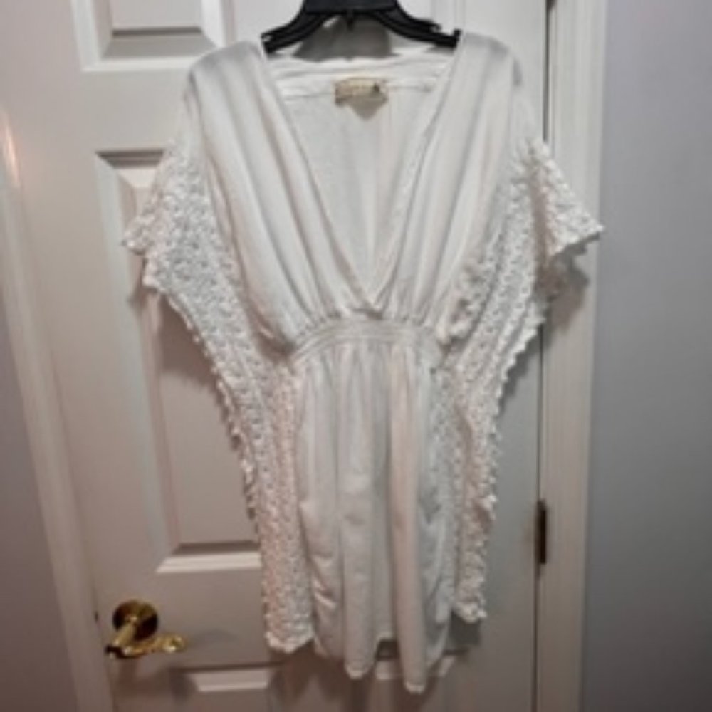 SEASPICE  large resort wear V-neck Resort Swim Cover Up
